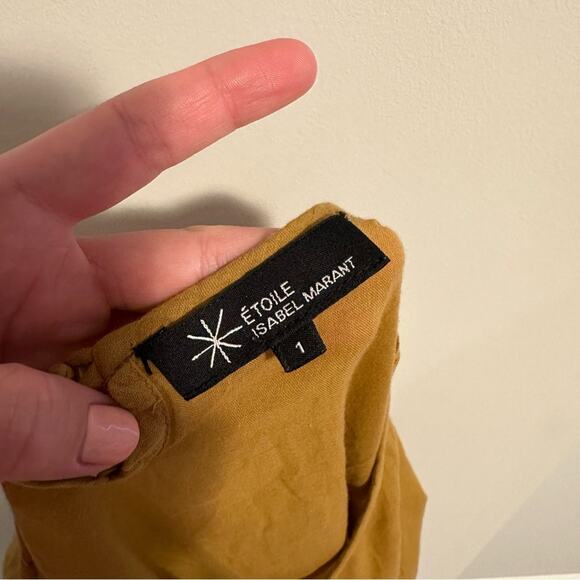 Isabel Marant Etoile Golden Embroidered Top Blouse Small - Picture 13 of 13